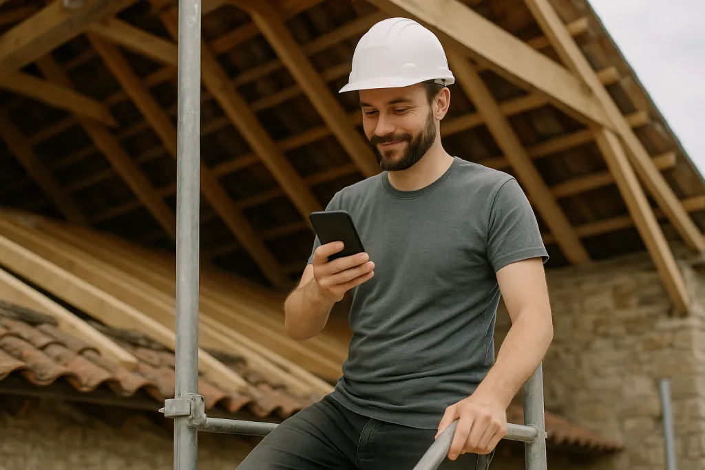 Rénovation de charpente en bois sur une maison ancienne