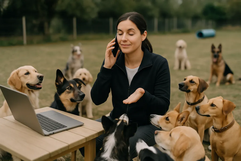 Cours collectif d'éducation canine