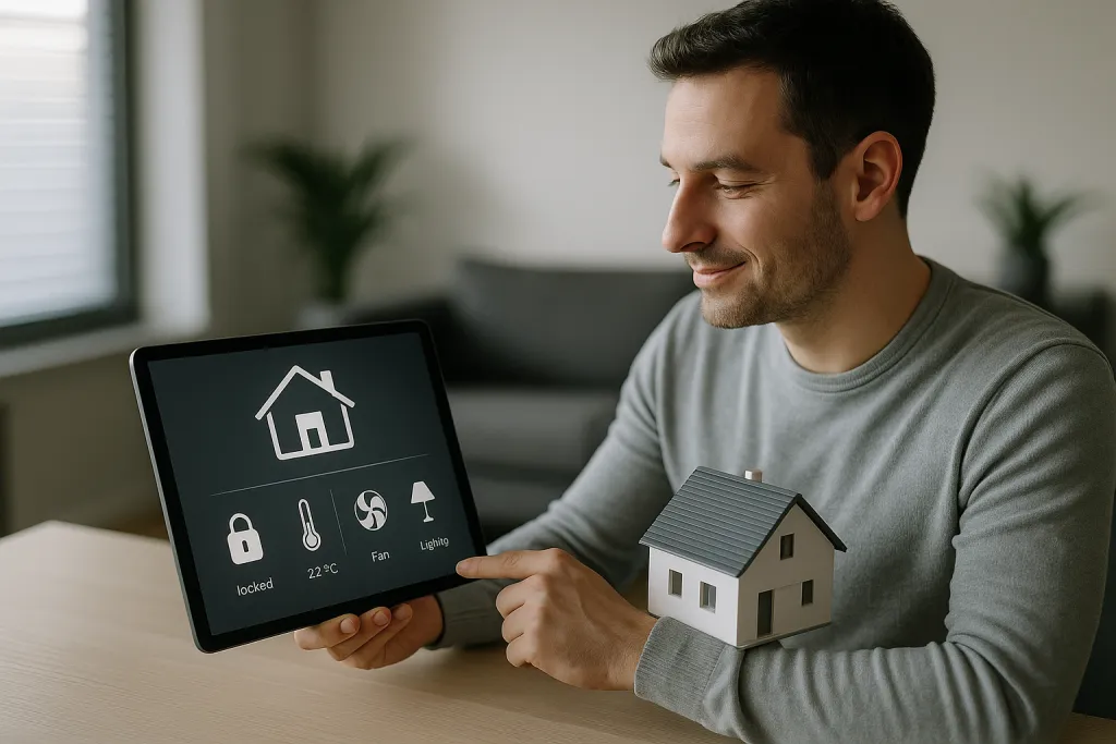 Maison connectée et tablette domotique