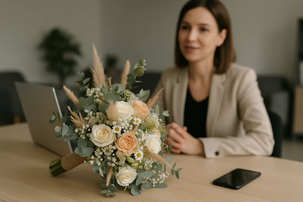 Bouquet de mariée champêtre