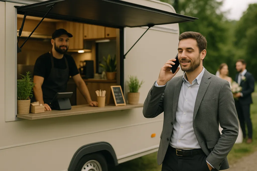 Food truck privatisé lors d'un mariage