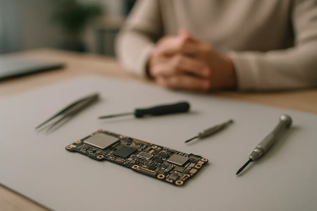 Carte mère de téléphone et outils de précision