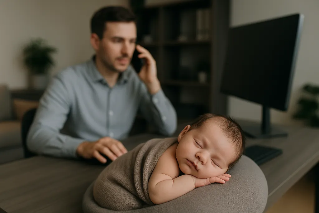 Bébé endormi pour une séance photo naissance