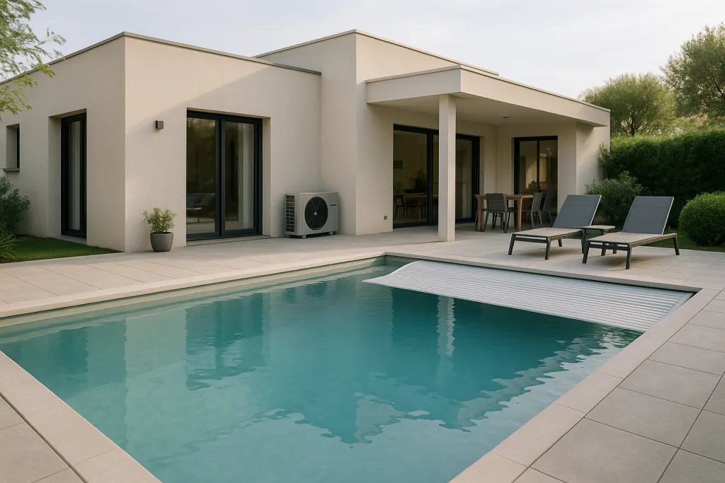 Piscine privée de villa en location