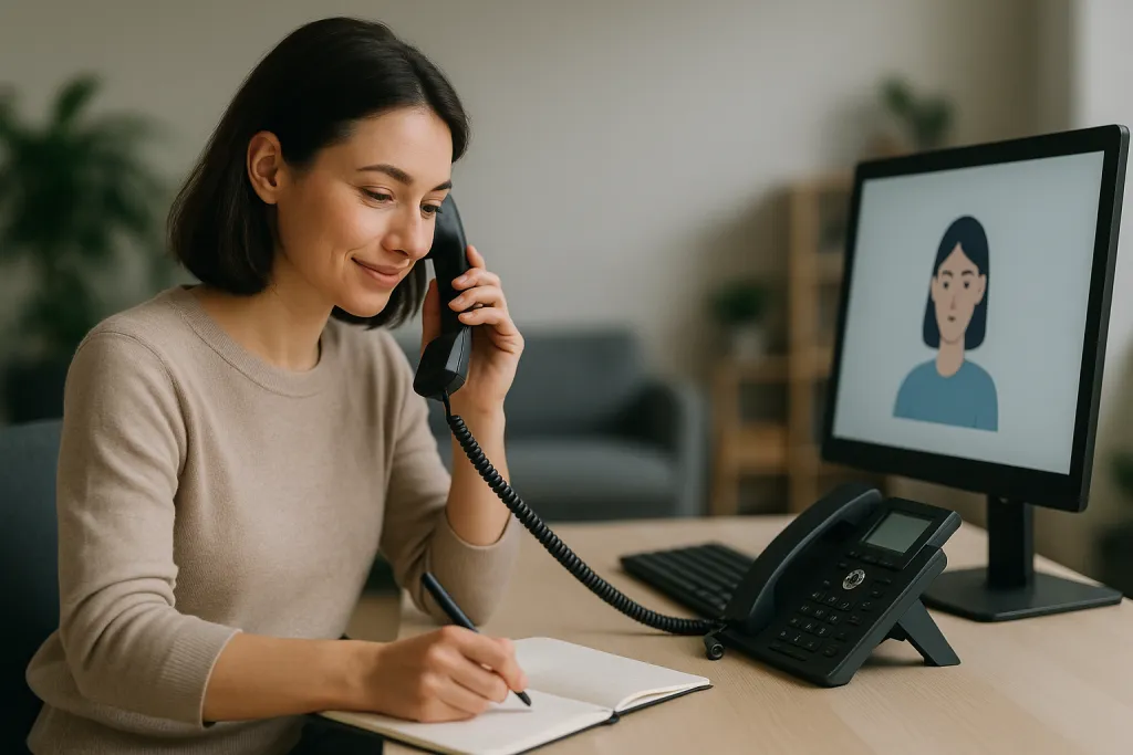 Standard téléphonique avec de multiples appels en attente