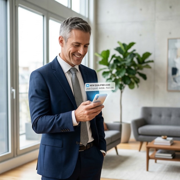 Qualification d'un acheteur immobilier par l'assistant téléphonique IA