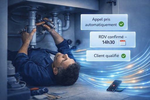 Illustration d'une prise de rendez-vous fluide et immédiate par l'IA Zenline