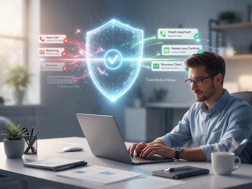 Illustration filtrage intelligent des appels Zenline